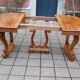 Napoleon III period walnut table from the late 19th century with extensions
