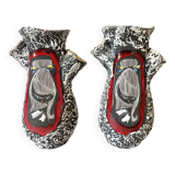 Paire de vases italiens augusto giulianelli 1950