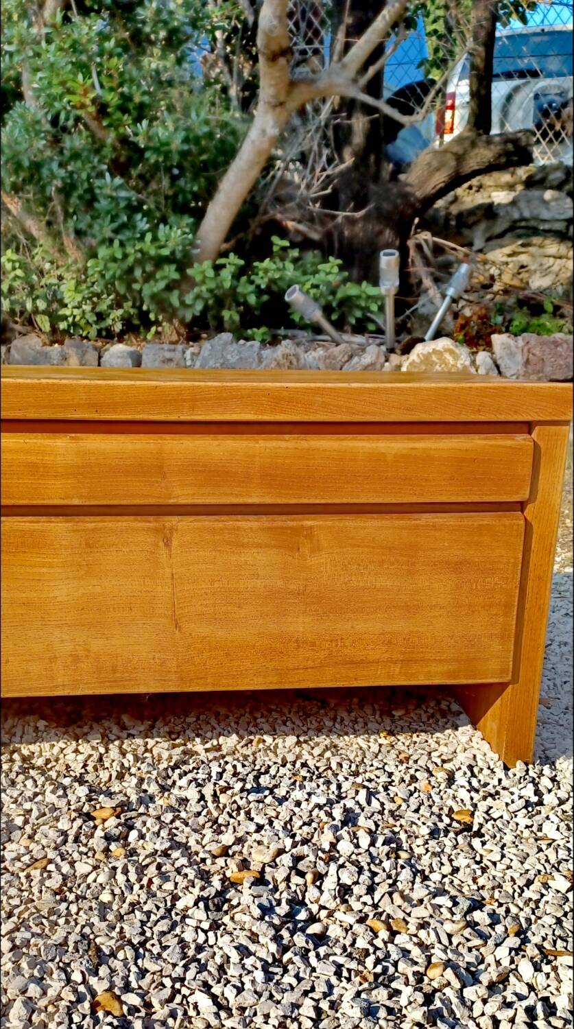 vintage Pierre CHAPO elm sideboard 1950