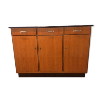 Light wood and Formica 1960 tray