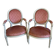 Pair of medallion armchairs