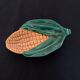 Trinket bowl in the shape of corn cobs signed Vallauris