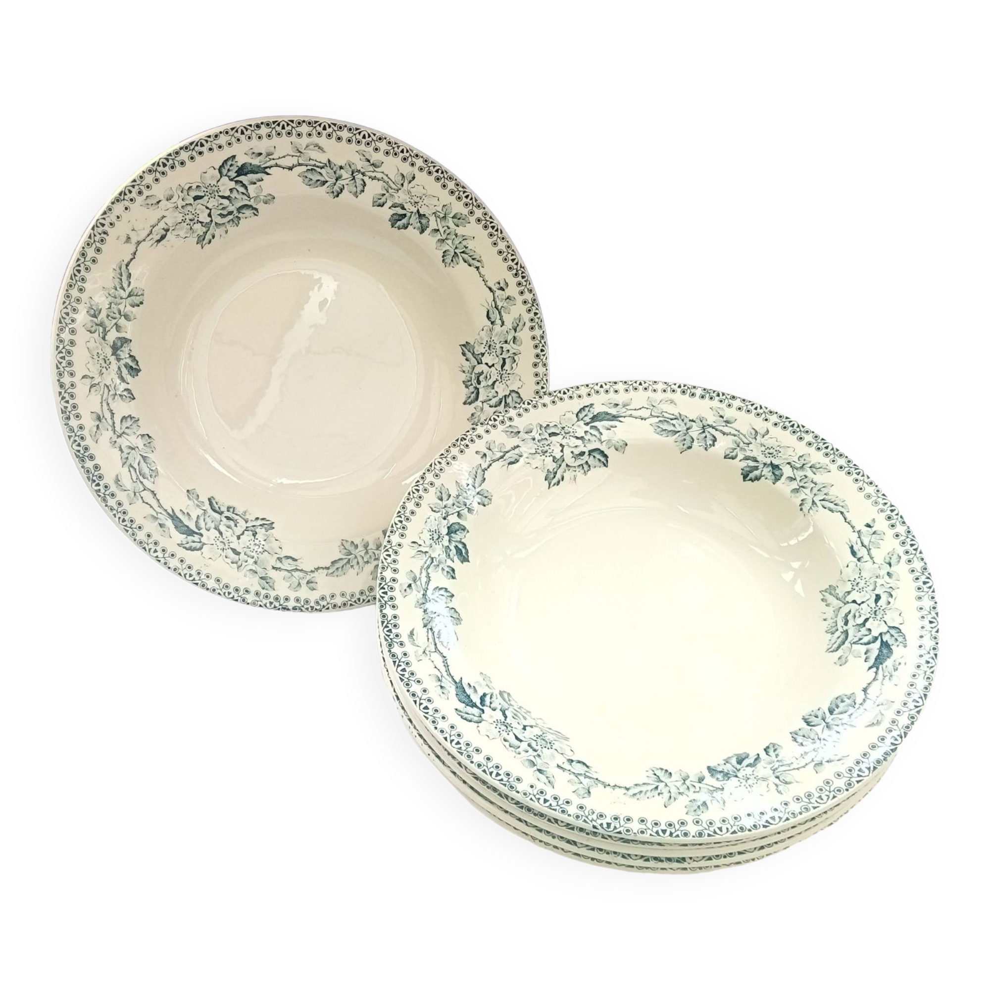 6 soup plates Terre de fer Guadeloupe