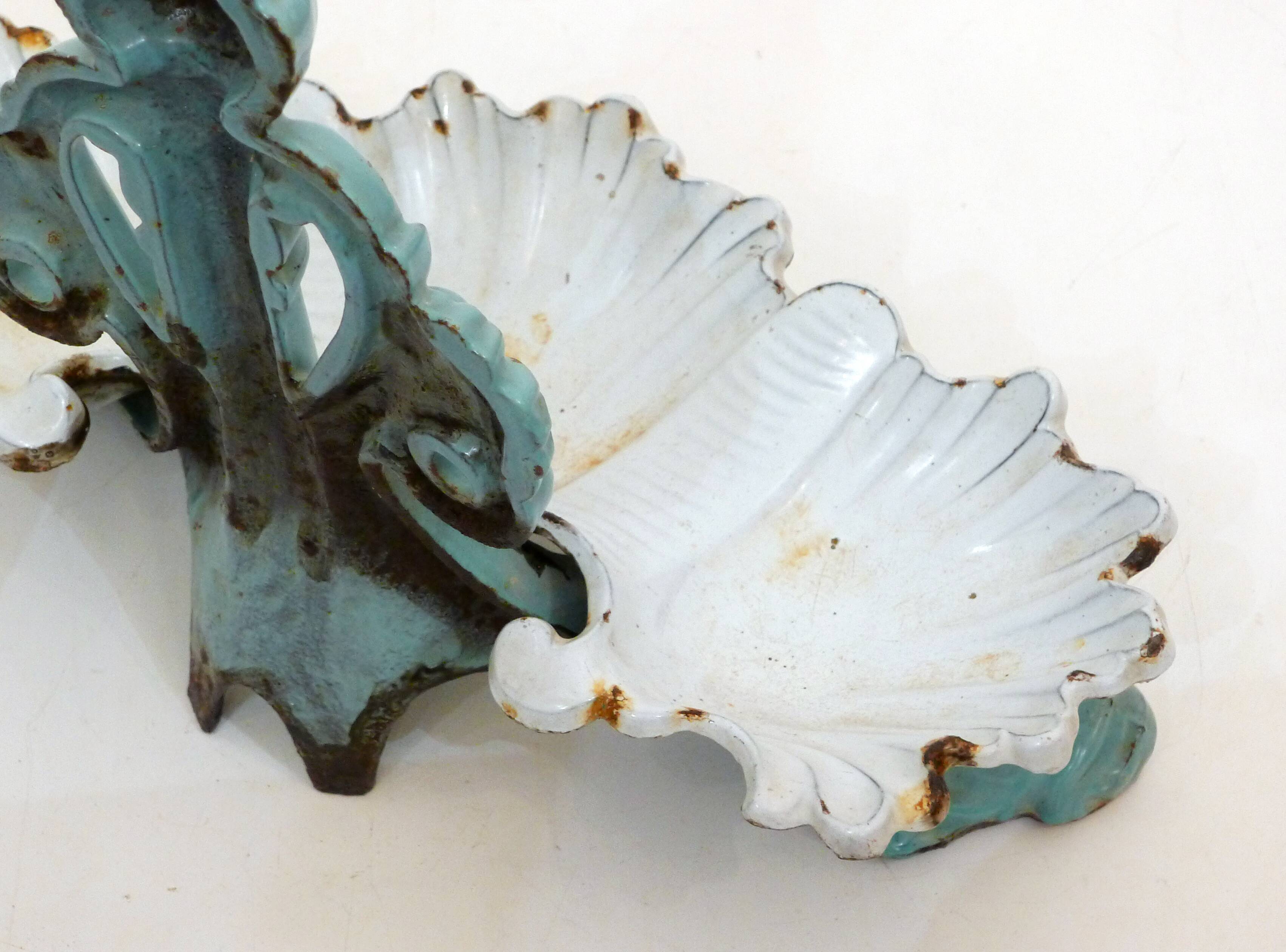 Enamelled cast iron umbrella holder