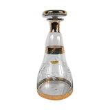 Schneider carafe cut glass and gold nets