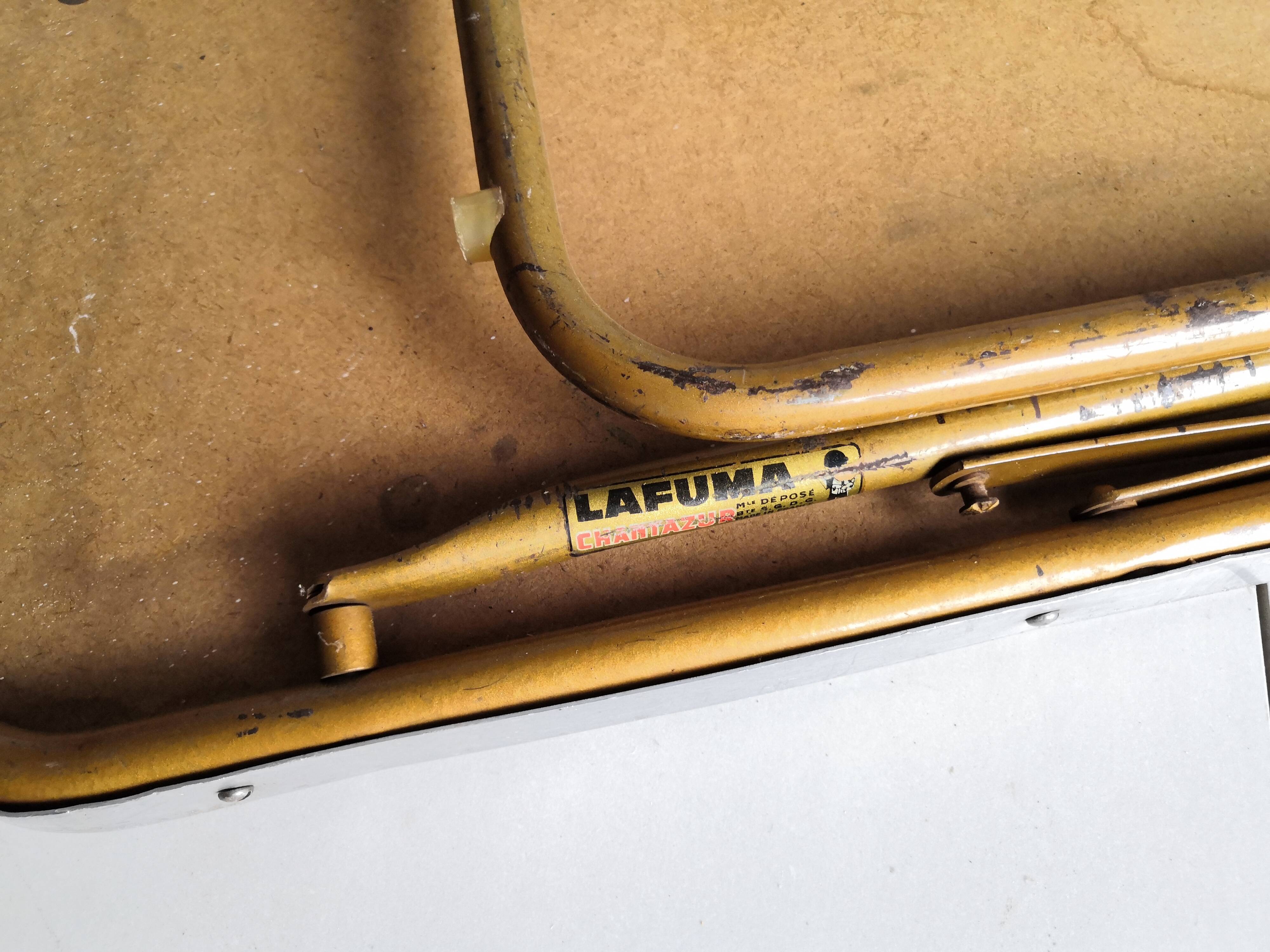 Camping table Lafuma with vintage extensions 60/70s