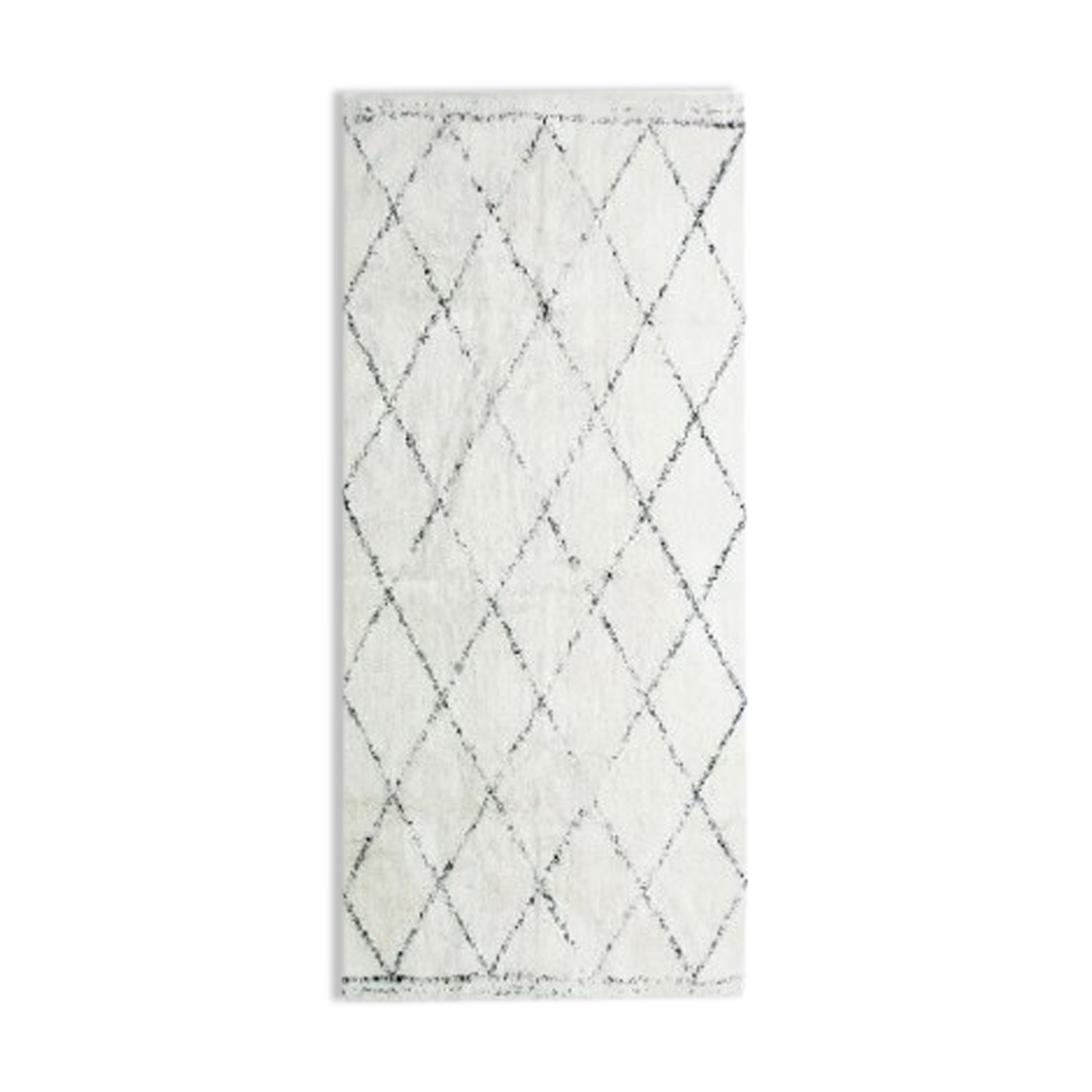 Berber style cotton rug 80x180 cm