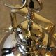 Nickel pendant light, industrial style