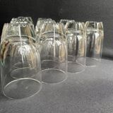Verres moderne milieu de siècle cristal