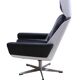 Space Age Lounge Chair, White Lacquer, Leather, Reptile Look, Germany, 1970s