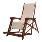 Mid century F.lli Castelli folding deck chair 1940s