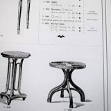 Thonet Table No. 8 from 1888 Café Museum after Adolph Loos marble top