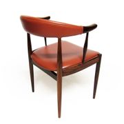 Eight Danish Cow Horn "Model 12" Chairs in Rosewood by Johannes Andersen