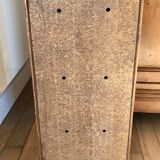 Bread hutch in oak wood and canning made in france 50s