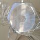 6 SAINT LOUIS flat-ribbed white wine glasses, Poincaré model