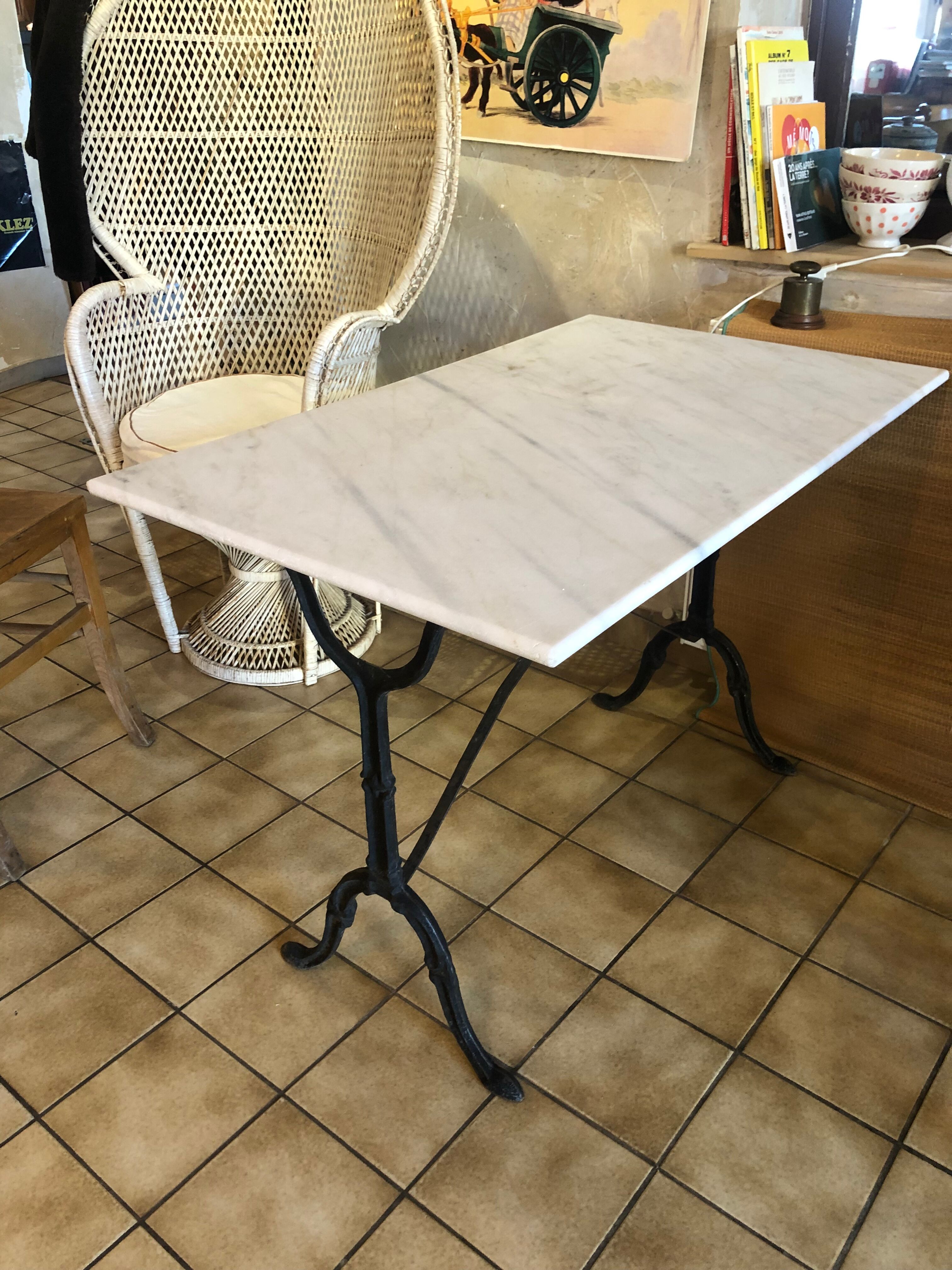Marble bistro table