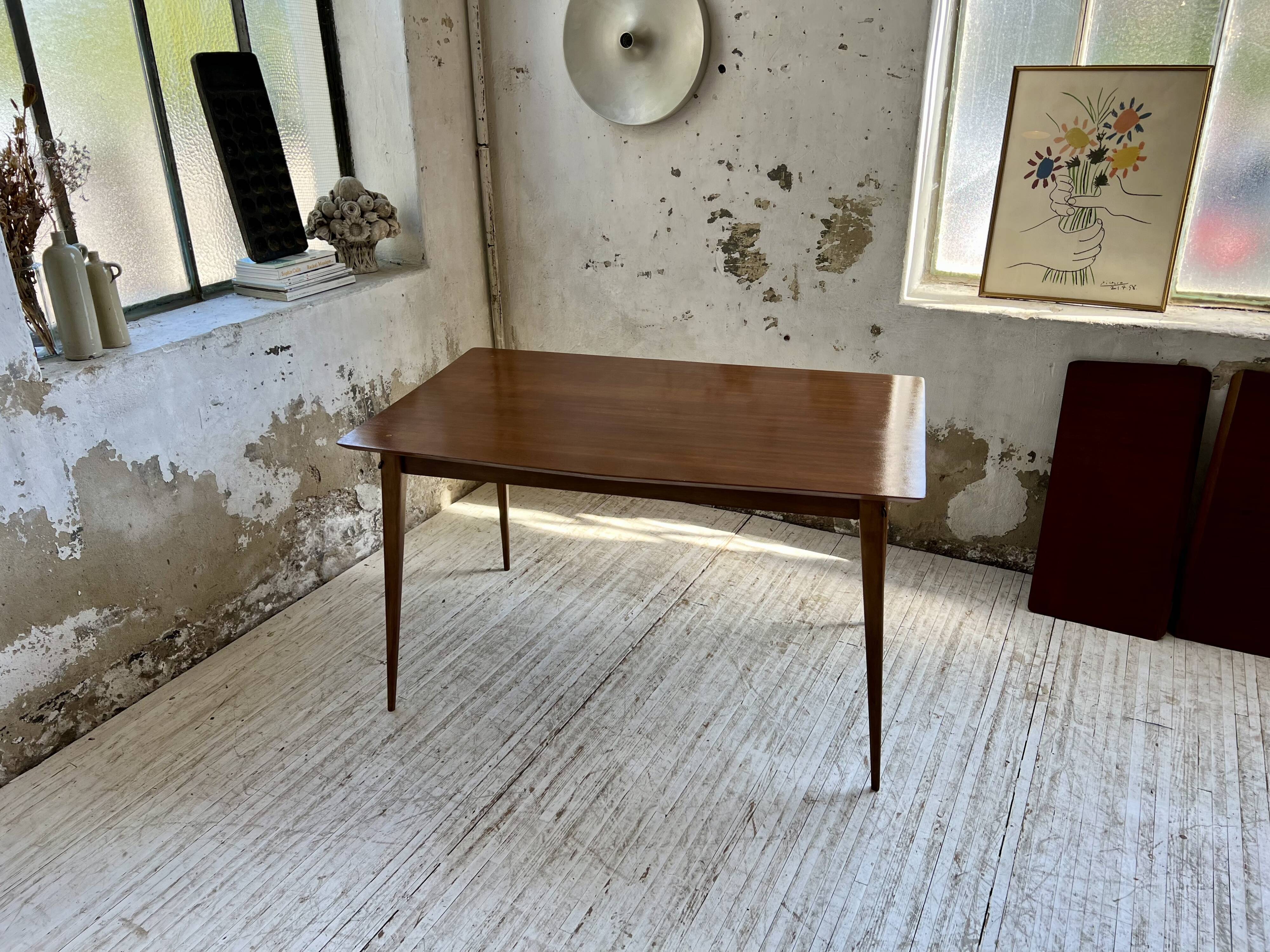 Vintage teak table with extensions, Denmark, 1960