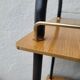 Rolling dessert trolley in formica – black tubular structure, 1960s.