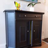 Buffet 2 portes "noir acier"