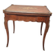 French Louis XV Style Gaming Table With Marquetry, 1960s