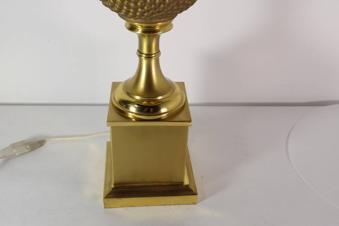 Brass Pineapple Lamp 1970 vintage France