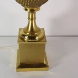 Brass Pineapple Lamp 1970 vintage France