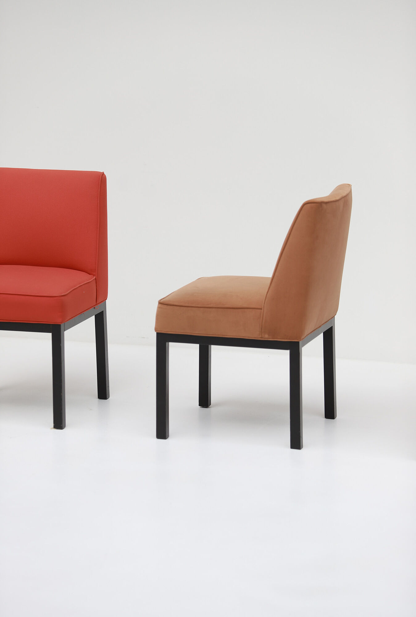 Set of six Jules Wabbes 'Louise' dining chairs for Bulo
