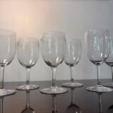 4 Perfection and 2 Byzantine Baccarat glasses