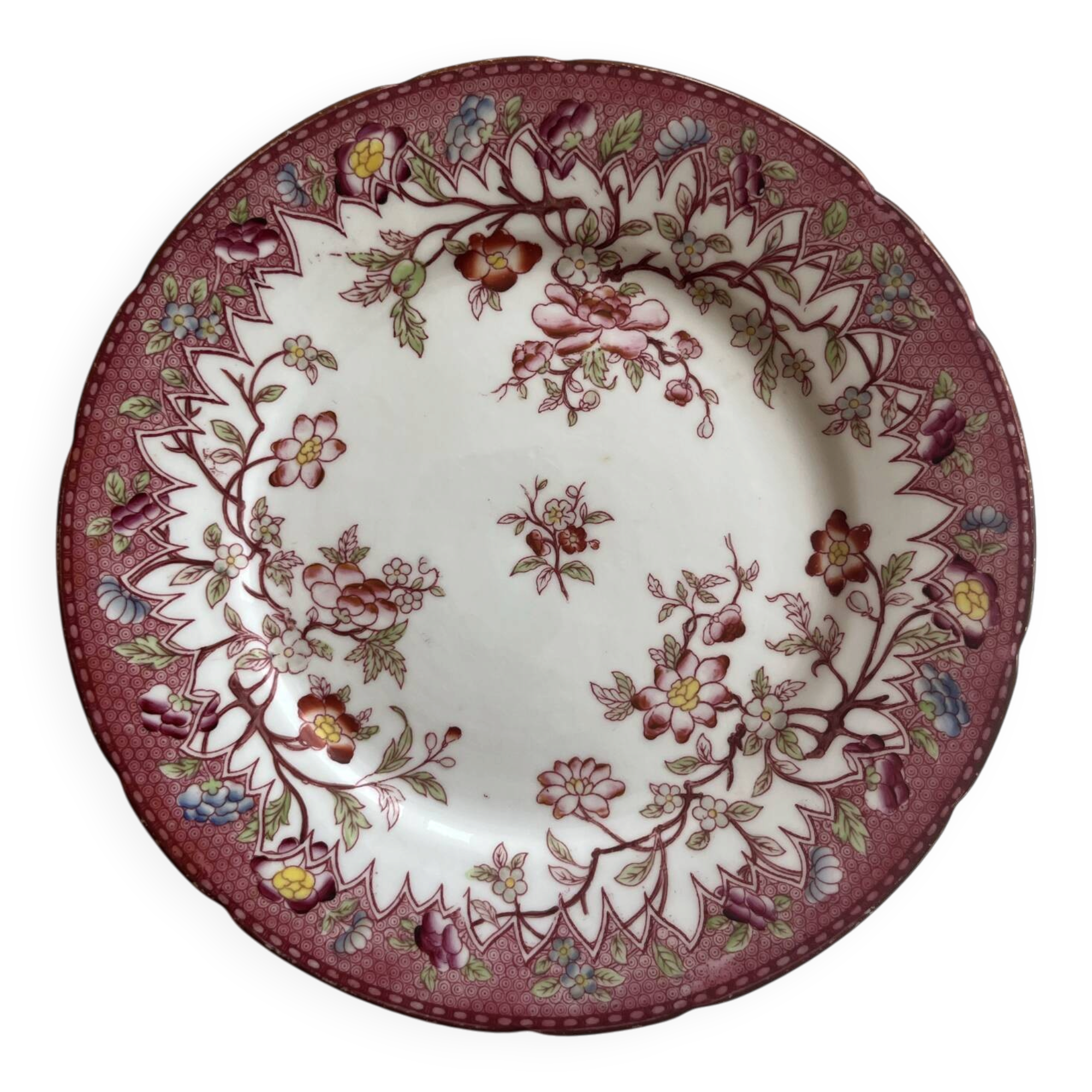 Plate Sarreguemines Minton