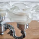Suspension chrome chandelier and Murano glass paste, 20s / 30s.