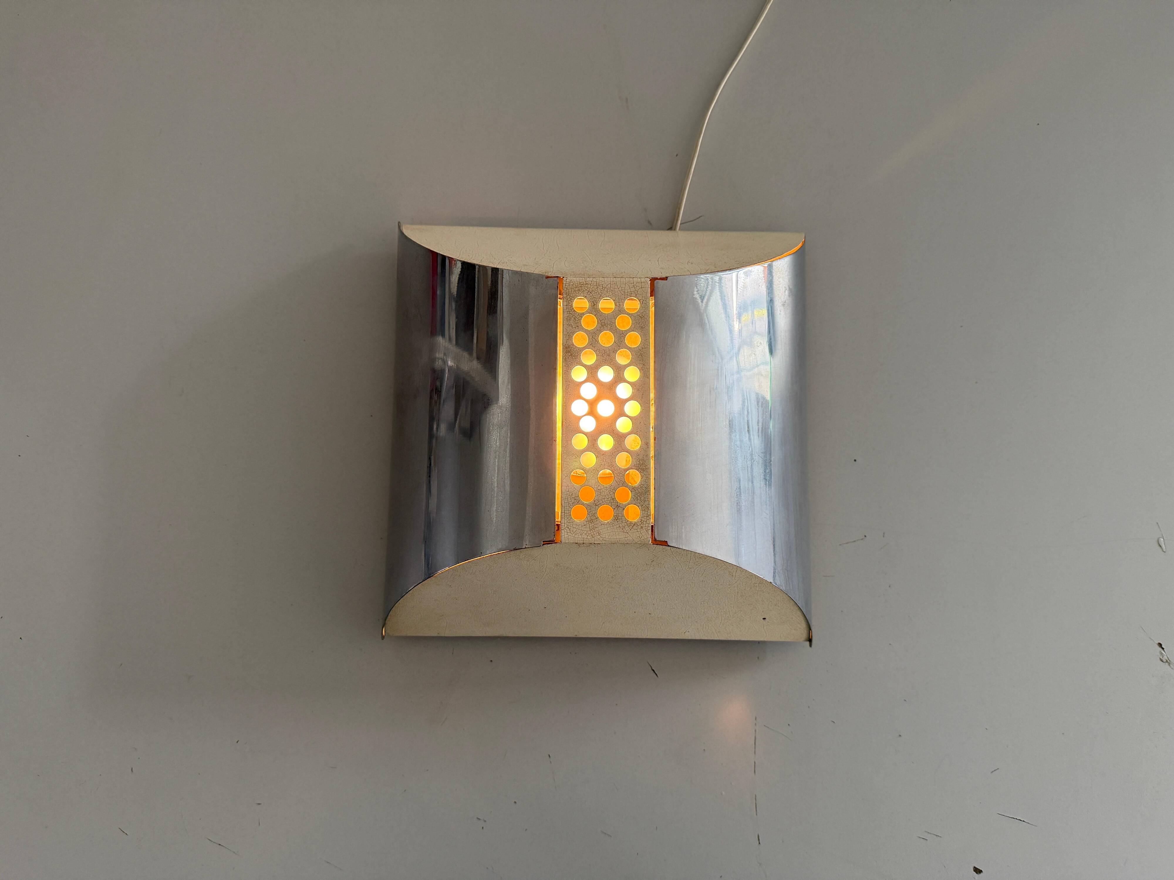 Applique en métal du milieu du siècle, 1960, Italie