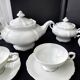 White porcelain tea service from Bavaria Heinrich H&G