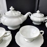 White porcelain tea service from Bavaria Heinrich H&G