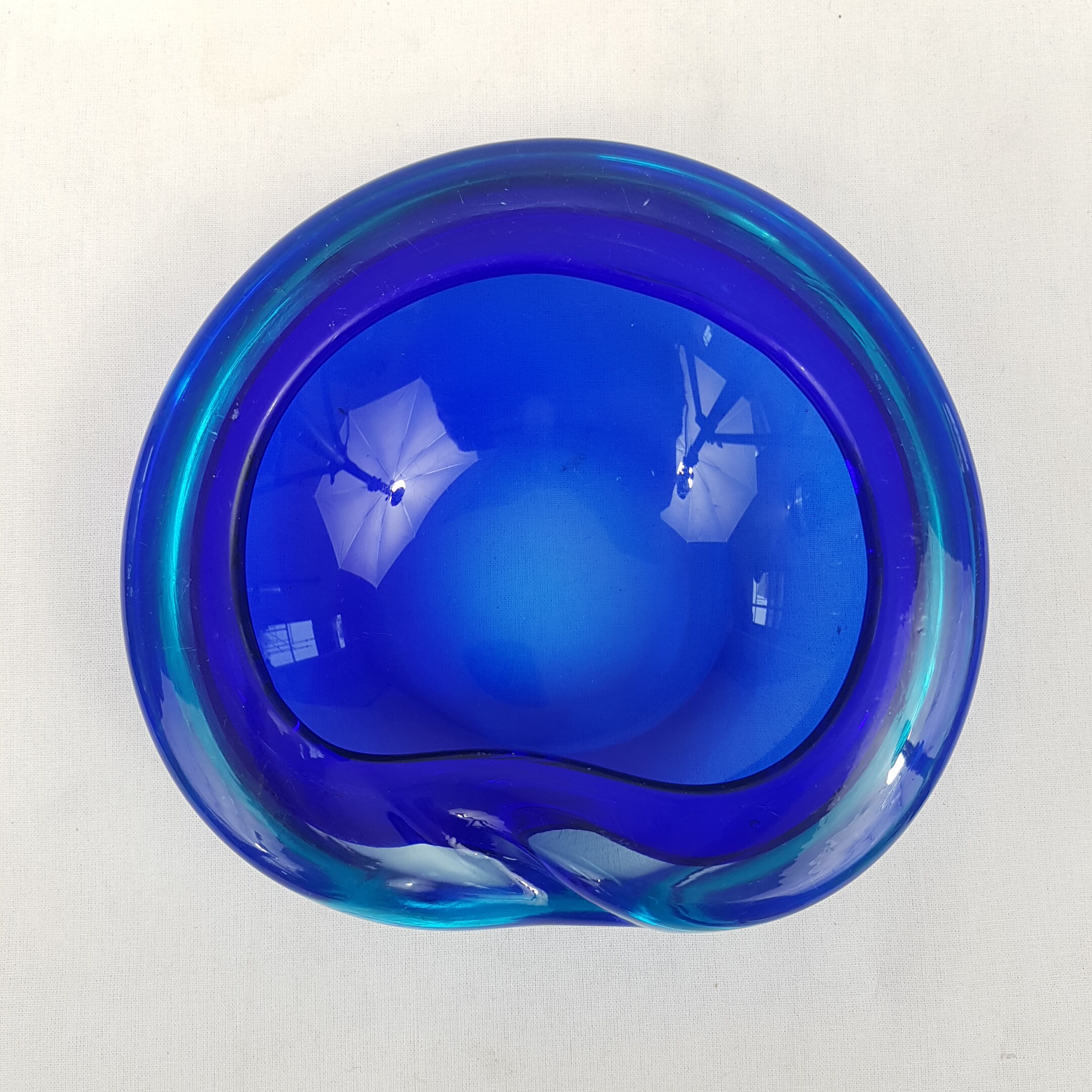 Ashtray "geode" Murano Sommerso