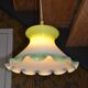 Vintage suspension in green opaline