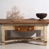 Ancienne table basse blanche (vers 1920)