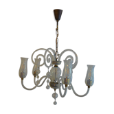 Lustre flûtes cristal de Murano