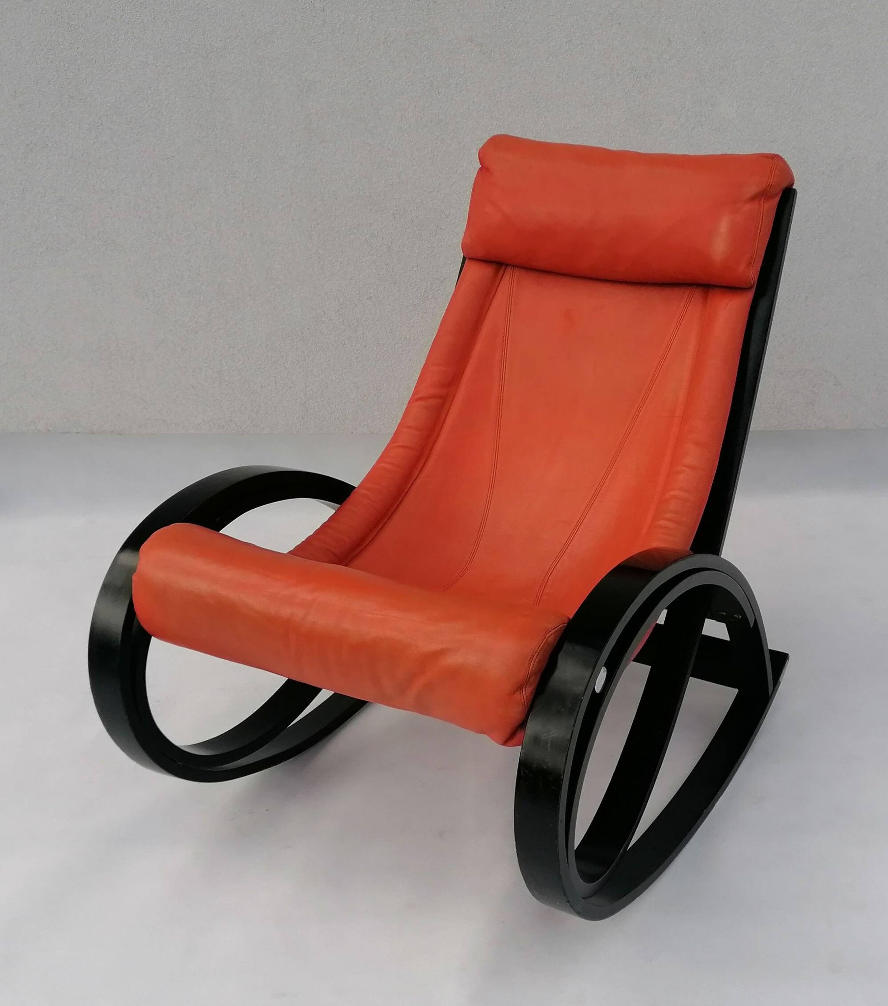 Sgarsul Rocking Chair by Gae Aulenti for Poltronova, 1960s.