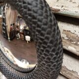 Black convex mirror 16 cm