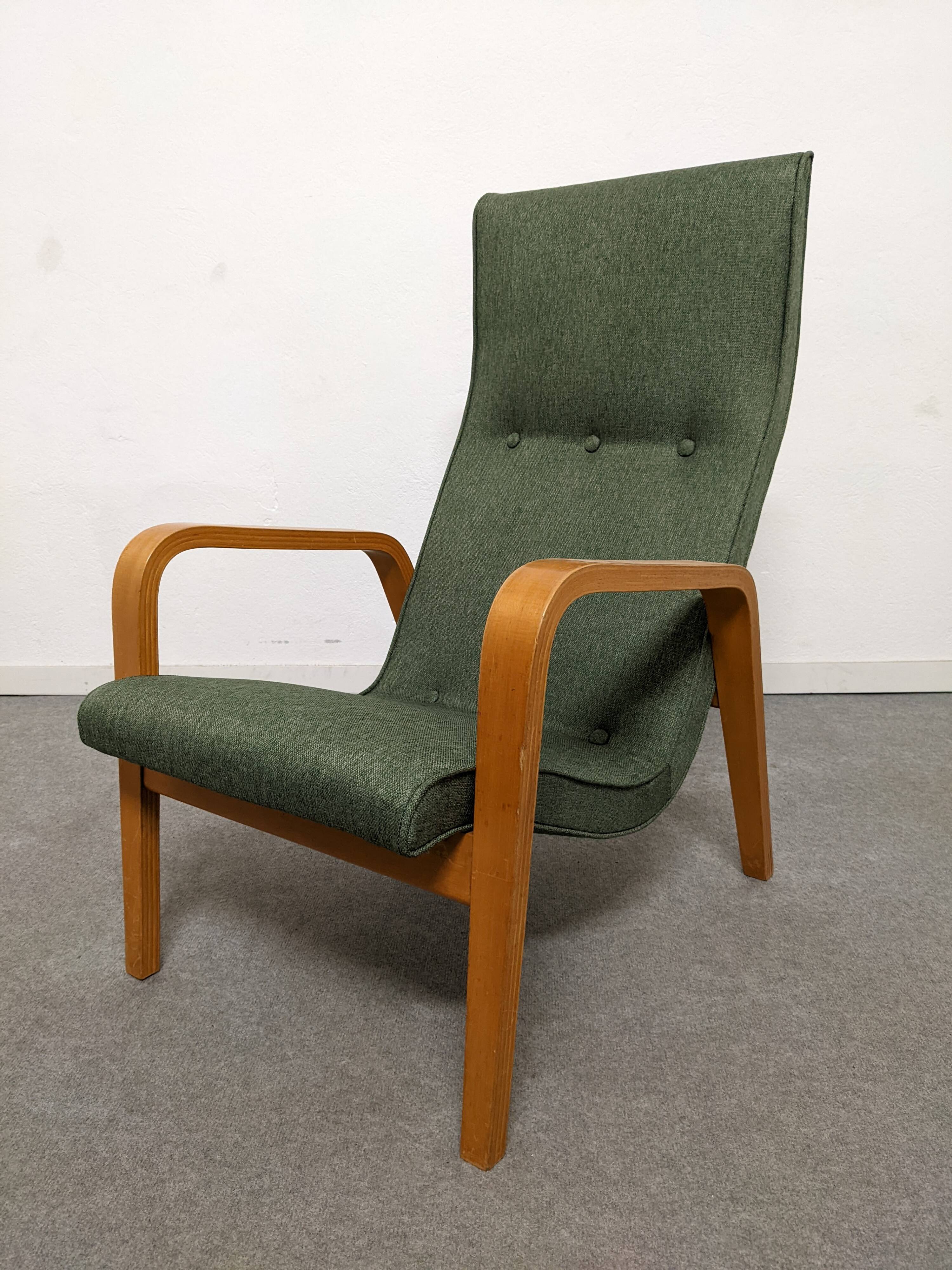 Paire de fauteuils Bow Wood des années 50/60