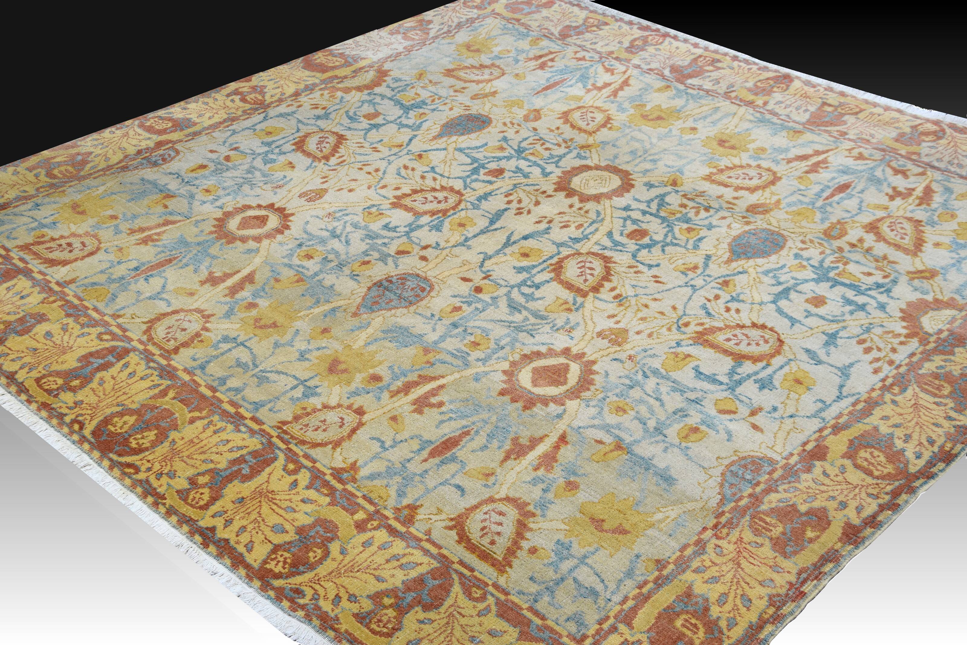 Oriental rug Iran Sultanabad: 3.00 x 2.94 Meters - Unusual square..