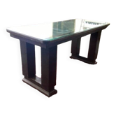 Table de jeu avec plateau en verre carte poker