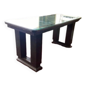 Glass top poker card game table