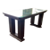 Table de jeu avec plateau en verre carte poker