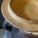 Ceramic covered pot by Jean Marais signed, Vallauris 80s