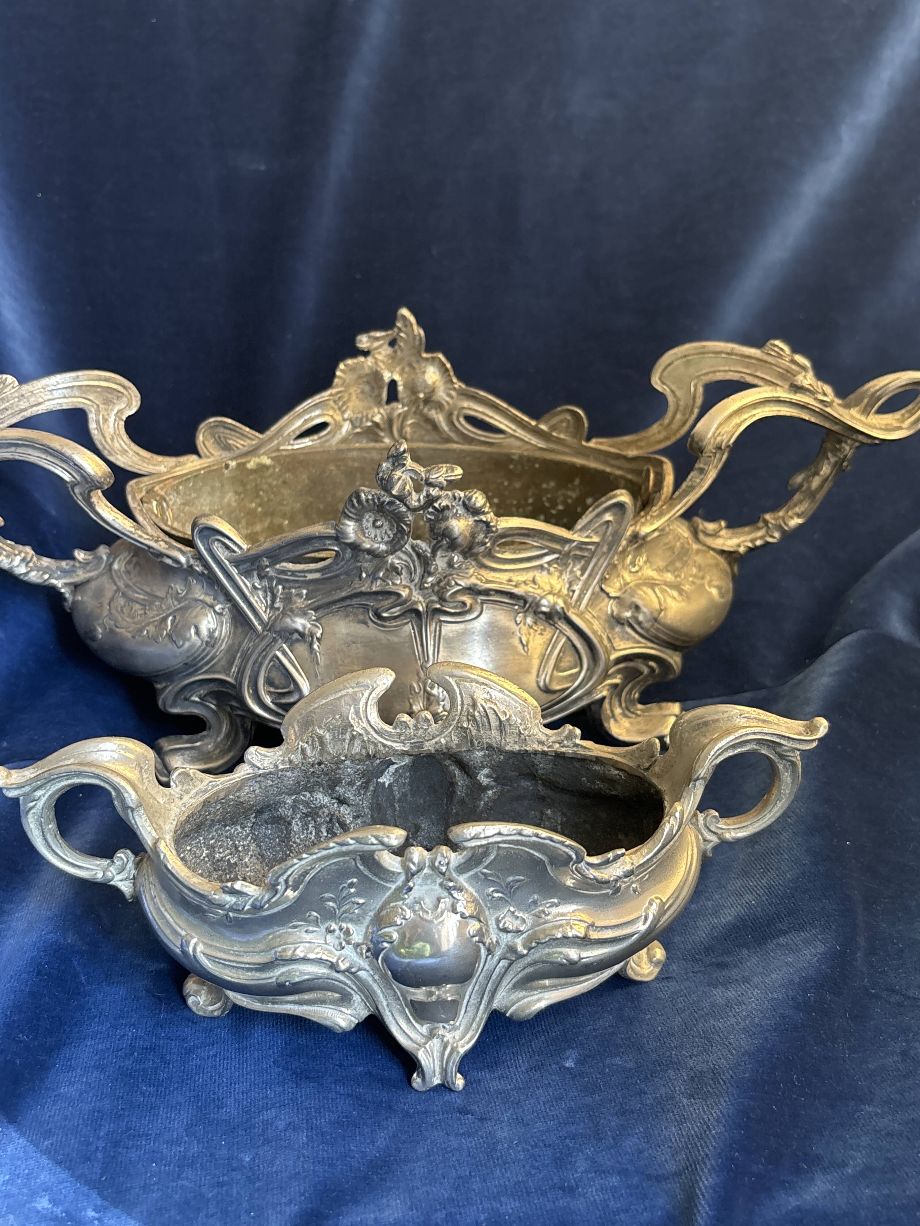 Pair of Art Nouveau planters