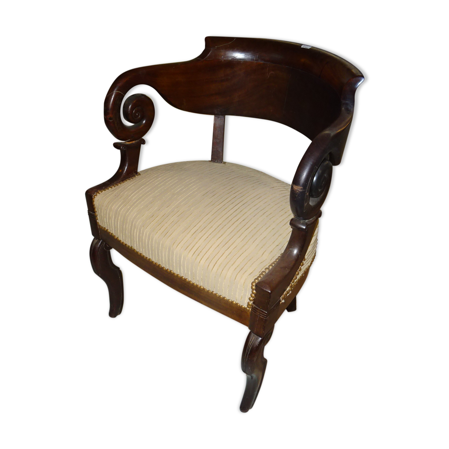 Mahogany armchair