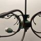 Italian Bronze Green Chandelier 1950’s