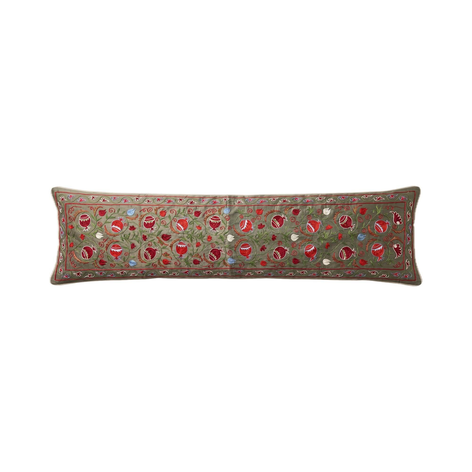 Vintage embroidered cushion cover 46x188 cm