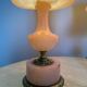 Lampes en albâtre rose années 60 (X2)
